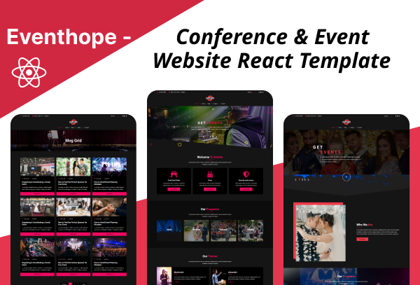 Eventhope – Premium Conference & Event React Template